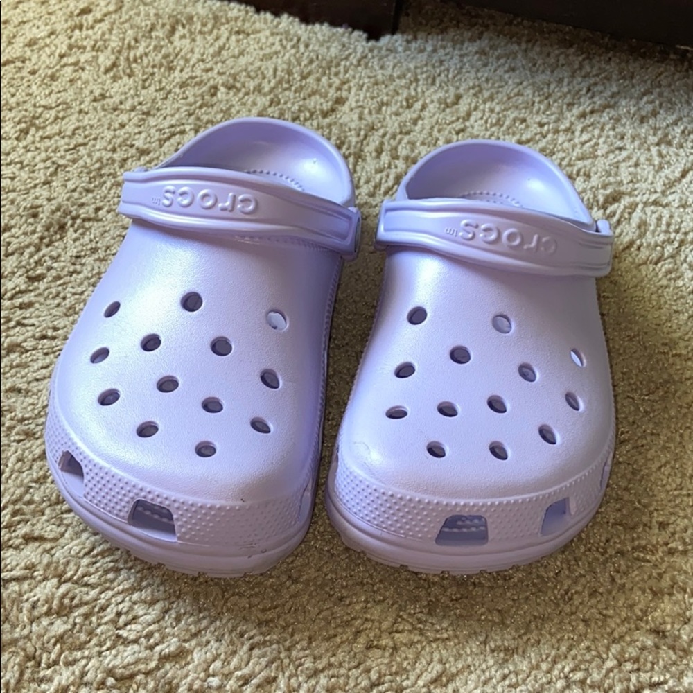 lavendar crocs BRAND NEW